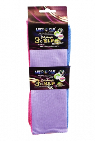 3LÜ - VİP SET MİKROFİBER BEZ 30X32CM. (4940)