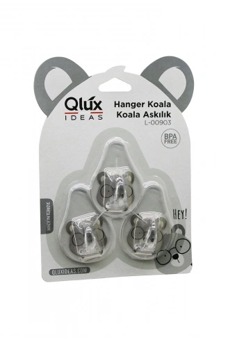 3PCS KOALA ASKI ŞEFFAF ASKI YAPIŞKANLI MONTAJ (4940)