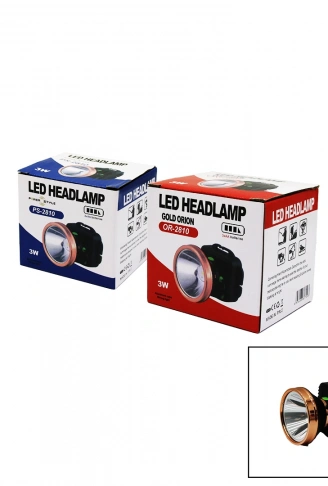 3W PİLLİ KAFA LAMBASI FENER OYNAR BAŞLI (4940)