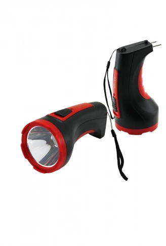 3W TEK LED BOMBELİ GÖVDE FİŞ ŞARJLI EL FENERİ UZUN MESAFELİ (4940)