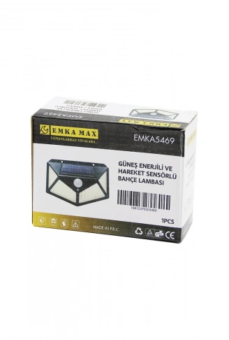 4 AÇILI   SOLAR - HAREKET SENSÖRLÜ  APLİK DUVAR LAMBASI  DIŞ MEKAN   9.5 X 13.5CM (4940)