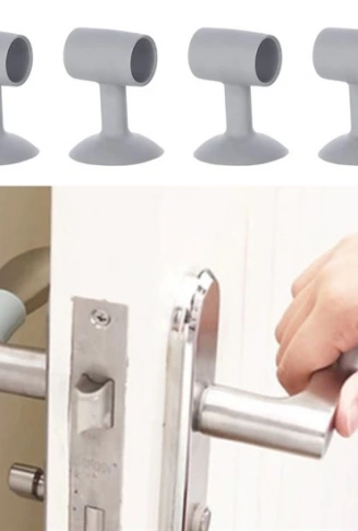 4 Adet Çok Amaçlı Vakumlu Kapı Stoperi,Kablo Organizeri,Telefon Sabitleyici (4940)