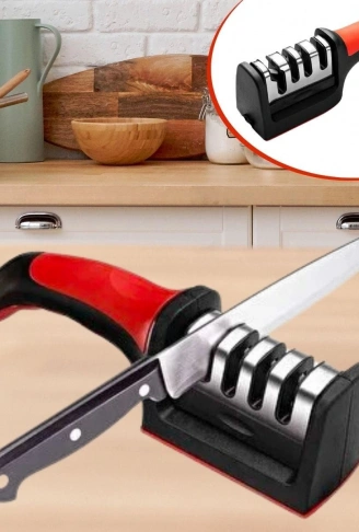 4 Aşamaları Kaymaz Taban Hızlı Bıçak Makas Bileme Aracı (4940)