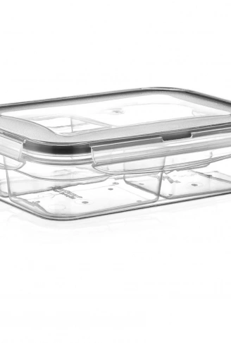 4 Bölmeli Sızdırmaz Contalı Kilitli Kapaklı 1 Litre Erzak Saklama Kabı -LC520 (4940)