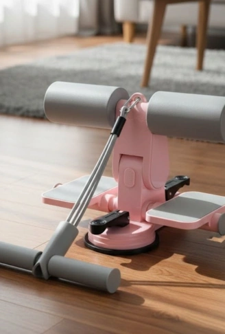 4 Direnç Bantlı Mekik Çekme Spor Aleti – Karın, Kol ve Tüm Vücut İçin Evde Egzersiz Aleti (4940)