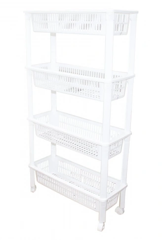 4 KATLI DÜZENLEYİCİ  - RAF ÜNİTESİ TEKERLEKLİ 510X205X945MM (4940)