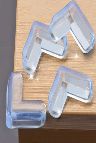 4 lü Masa Sehpa Köşe Koruyucu Silikon- Çocuk Koruma Aparatı (4940)