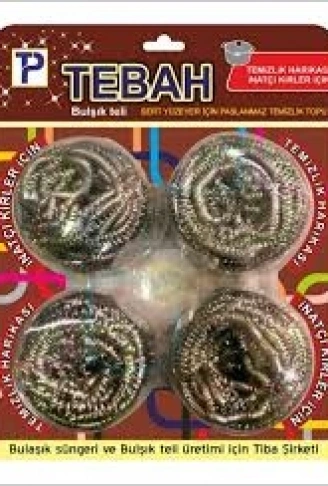 4 PARÇA  BULAŞIK TOP TELİ (4940)