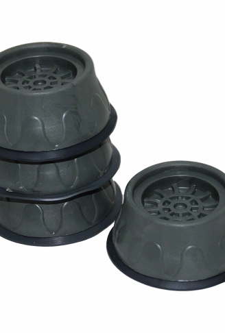 4 PARÇA  KÜÇÜK GRİ ÇAMAŞIR MAKİNE TİTREŞİM ÖNLEYİCİ AYAK (4940)