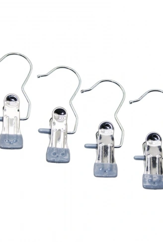 4 PCS KISKAÇLI TAŞINABİLİR ÇOK AMAÇLI TEKLİ - METAL ASKI SİLİKON KILIF UÇLU (4940)