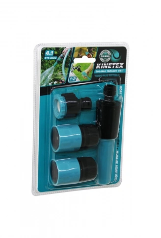 4IN1 - 1/2 SULAMA TABANCA BAĞLANTI APARATI SETİ HORTUM LENS - HORTUM - MUSLUK ADAPTÖR (4940)