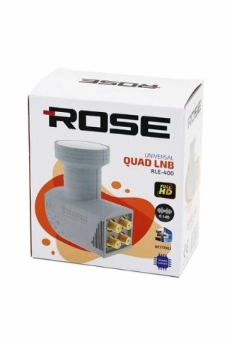 4LÜ UYDU LNB UNIVERSAL QUAD FULL HD -  3D - 0.1DB RLE-400 (4940)