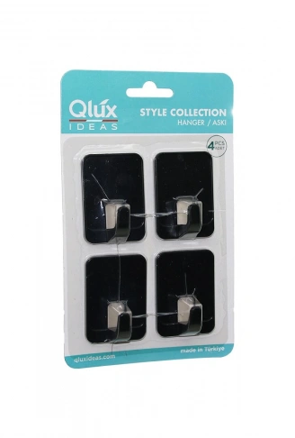 4PCS CLOUD ASKI NO-2 SİYAH - BEYAZ PLASTİK YAPIŞKANLI MONTAJ (4940)