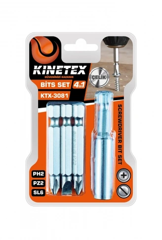 4PCS - PH2-PZ2-SL6  BİTS UÇ SET (4940)