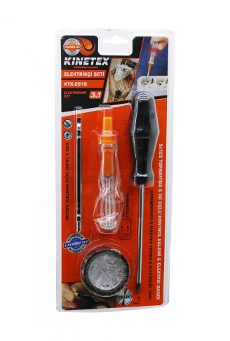 4PCS TORNAVİDA - ÇOK AMAÇLI SET TORNAVİDA - KONTROL KALEM - 2İN1 UÇ - ELEKTRİK BANT (4940)