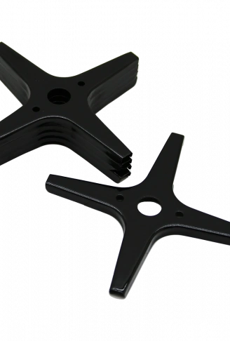 5 ADET SİYAH ARTI MODEL CEZVELİK OCAK KÜÇÜLTÜCÜ EMAYE (4940)