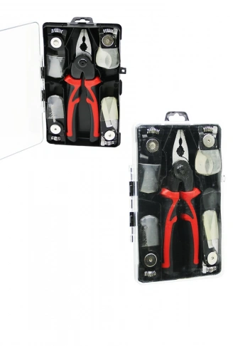 5 BAŞLIK ÇOK FONKSİYONLU PENSE SET TEL PENSE - KABLO KESİCİ - TEL SIYIRMA - MAKAS - SIKMA PENSE (4940)