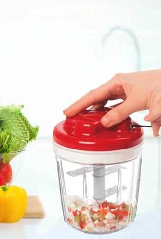 5 Bıçaklı Ipli El Rondosu Pratik Sebze Doğrayıcı (4940)