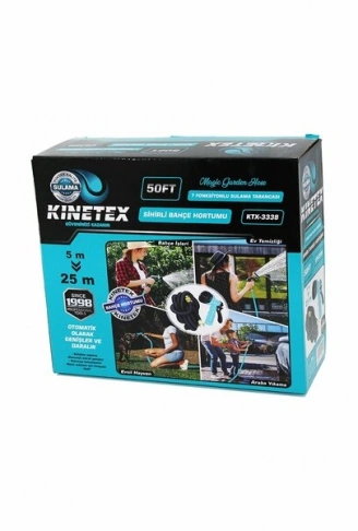 5 METREDEN 25 METREYE UZAYAN KUTULU  SİHİRLİ BAHÇE HORTUMU 50FT (4940)