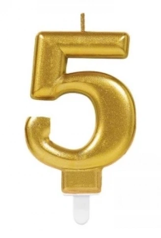 5 Rakam Mum Gold Renk (4940)