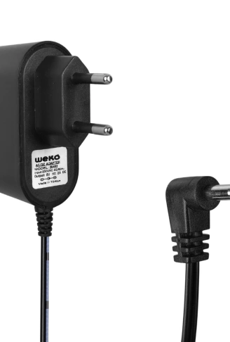 5 VOLT - 2 AMPER 3.5*1.35 UÇLU PLASTİK KASA PRİZ TİPİ ADAPTÖR (4940)