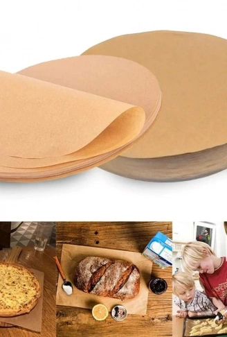 50 Adet Air Fryer Pişirme Kağıdı Yağ Geçirmez  21,5 cm Yuvarlak Model XXL Model Uyumlu (4940)