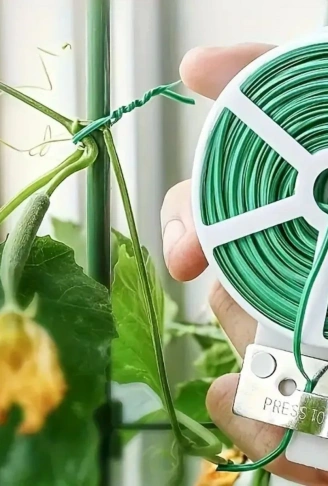 50 Metre Kendiliğinden Kesici Bıçaklı Bitki Saksı Kablo Sabitleme Teli (4940)