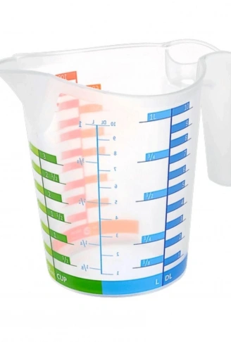 500 ml Renkli Dereceli Sert Plastik Mutfak Ölçü Kabı (4940)