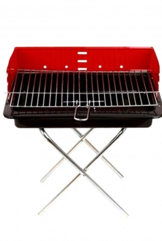 50CM  PERVAZLI PORTATİF AYAKLI MANGAL TEKLİ KUTULU (4940)