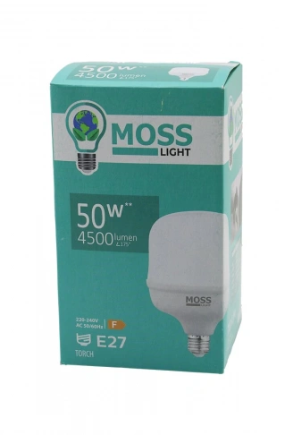 50W  TORCH  LED AMPUL PLASTİK E27 4500LUMEN L175° 5000 SAAT ÖMÜR IP20 185-265V AC  MS-3099 (4940)