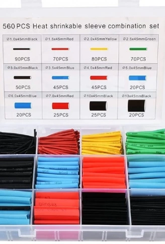 560 Parça Set Isıyla Daralan Makaron Kablo Koruyucu Kılıf (4940)