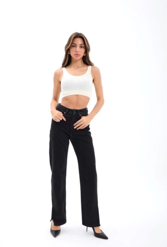 5829 KOT PANTOLON-SİYAH