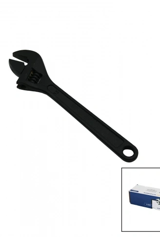 6 ADET SİYAH ÇELİK 12 İNÇ 300MM KURBAĞACIK ANAHTAR CHROME VANADİUM (4940)