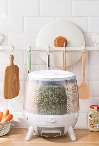 6 Bölmeli 360 Derece Dönebilen 6 Lt Bakliyat Organizeri (4940)