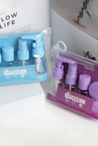 6 Parça Renkli Kapaklı Seyahat İçin Boş Şişe Seti (4940)