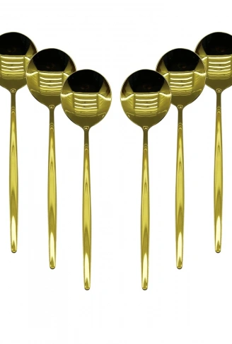 6 PCS GOLD YEMEK KAŞIK SETİ (4940)