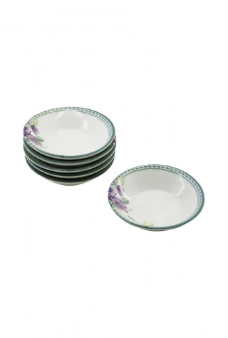 6 PCS PORSELEN DESENLİ ÇAY TABAĞI (4940)