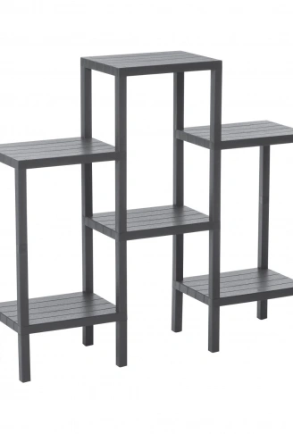 6 RAFLI - GRİ MODÜLER ÜNİTE PLASTİK 108x100x29 cm (4940)