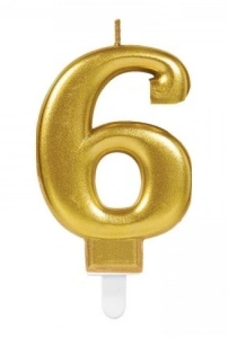 6 Rakam Mum Gold Renk (4940)