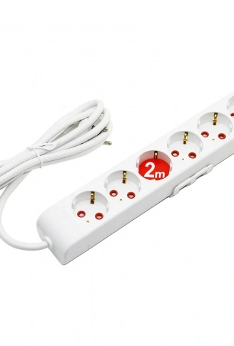 6LI - 2MT UZATMA KABLO - TOPRAKLI GRUP PRİZ (4940)