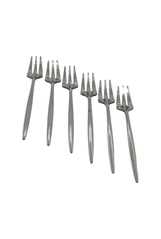 6PCS METAL TATLI ÇATAL (4940)