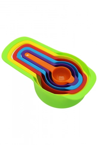 6PCS PLASTİK RENGARENK ÖLÇÜ KAŞIK SET (4940)