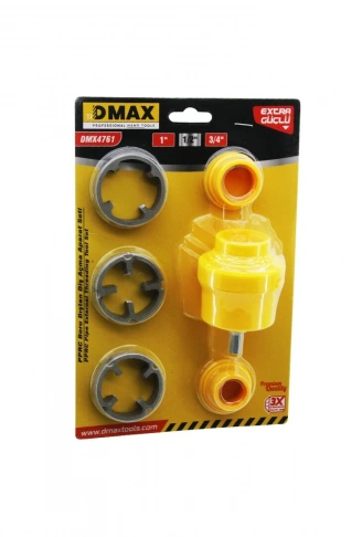 6PCS PLASTİK SU BORUSU DIŞ DİŞ AÇMA MATKAP UCU 1 - 1/2 - 3/4 (4940)