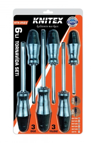 6PCS TORNAVİDA SETİ  6X150 YILDIZ - 5X125 DÜZ-YILDIZ - 4X120 DÜZ-YILDIZ - 3X75 DÜZ (4940)