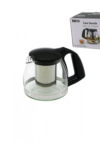 700ML CAM DEMLİK ÇELİK SÜZGEÇLİ - PLASTİK KULP - KAPAK - KROM ÇERÇEVE (4940)