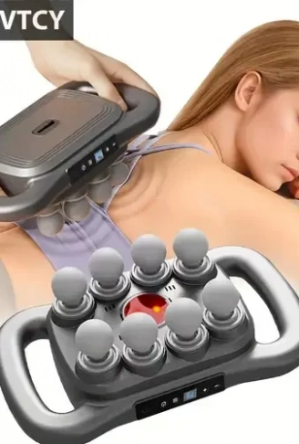 8 Başlıklı Şarjlı Isıtmalı Masaj Aleti (4940)