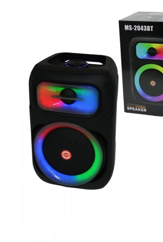 8 İNÇ SPEAKER HOPARLÖR BLUETOOTH WIRELESS SPEAKER 5 FARKLI IŞIKLI USB - BLUETOOHT - DC 5V 25W PL-4671 (4940)