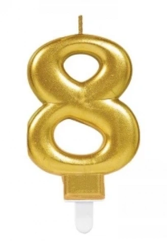 8 Rakam Mum Gold Renk (4940)