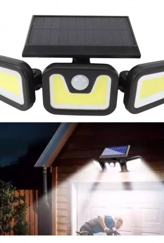 85W Güneş Enerjili Hareket Sensörlü Duvar Lambası Kutusu 2 Ünite (4940)