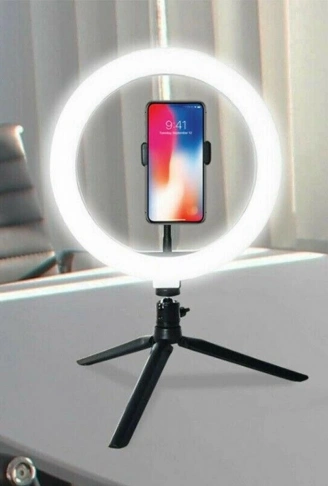 8inç 20cm Youtube Instagram Tiktok Selfie Stüdyo Video Fotoğraf Ring Light Tripod Led Halka Işık (4940)